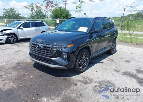 2024 Hyundai Tucson N Line z USA, uszkodzony, nr VIN KM8JFCD11RU157710